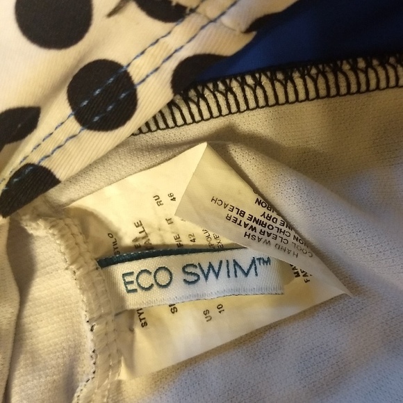Eco Swim polka dot tankini top size 10 *5 - Picture 2 of 5
